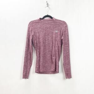 New Balance Dry Medium Mens Red Marled Athletic Top